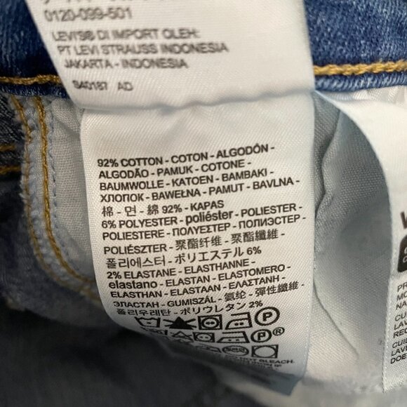 Levi's 721 Jeans Women's High Rise Skinny Ankle Jeans Button Fly size 23 - Picture 10 of 11